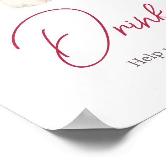 Valentijn Sweetheart Drinken Poster (Hoek)