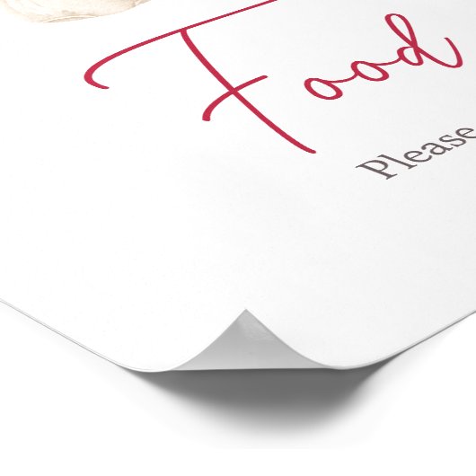 Valentijn Sweetheart Food Poster (Hoek)