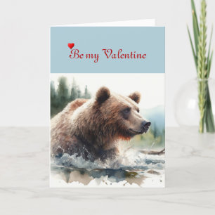 Valentijn Sweetheart Grizzly Beer Kaart