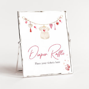 Valentijn Sweetheart Luier Raffle Poster