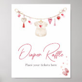 Valentijn Sweetheart Luier Raffle Poster (Voorkant)