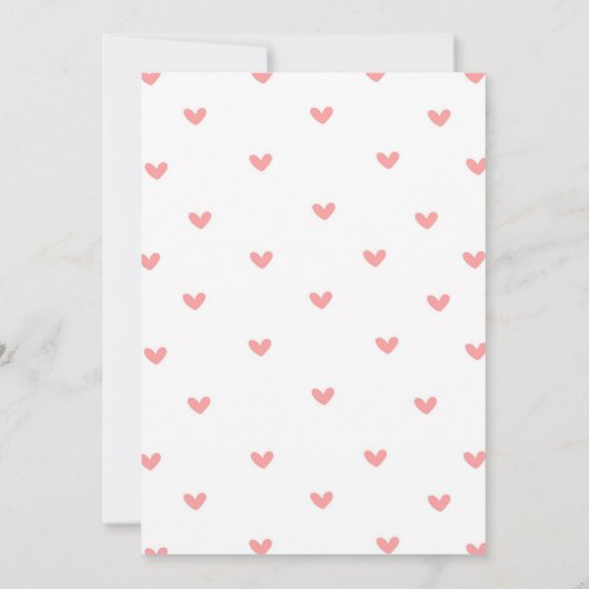 Valentijn Sweetheart Pink Teddy Bear Verjaardag Kaart (Achterkant)