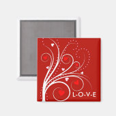 Valentijn Sweetheart Tree Magnet (Voorkant / Achterkant)