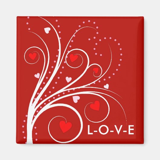 Valentijn Sweetheart Tree Magnet (Voorkant)