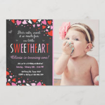 Valentijn Sweetheart Verjaardagsfeestje Uitnodigin