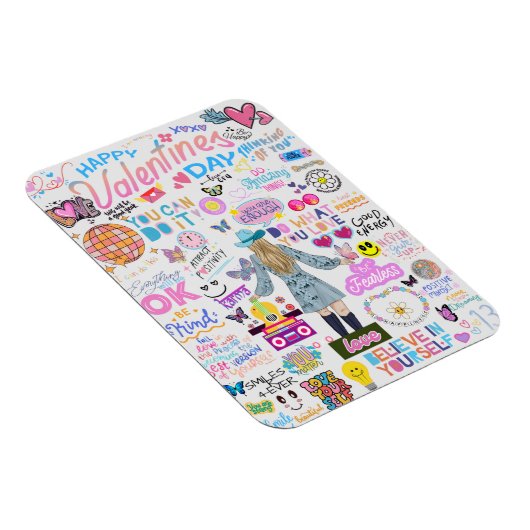 VALENTIJN SWIFT-GEÏNSPIREERD BEVESTIGINGEN BRIEFKA MAGNEET (Rechterzijde)