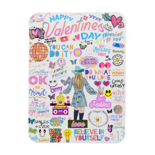 VALENTIJN SWIFT-GEÏNSPIREERD BEVESTIGINGEN BRIEFKA MAGNEET