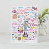 VALENTIJN SWIFT-GEÏNSPIREERDE KAART (Staand voorkant)