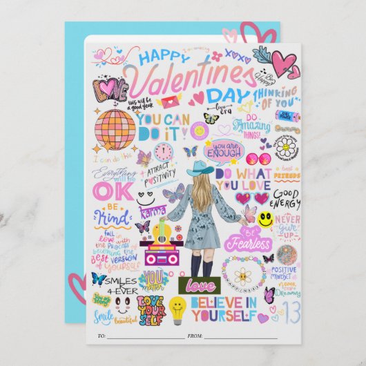 VALENTIJN SWIFT-GEÏNSPIREERDE KAART (Voorkant / Achterkant)