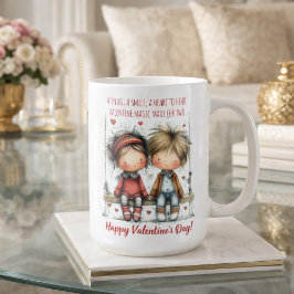 Valentijn Swing Kids Illustratie Koffiemok