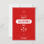 Valentijn Symbolen Classroom Valentijn Card Kaart (Voorkant)