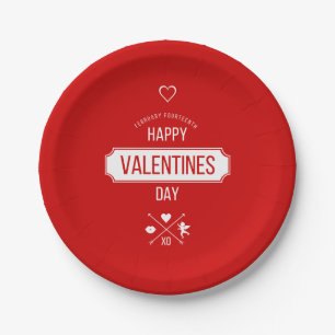 Valentijn Symbolen Valentijnsdag Papieren Borden Bordje