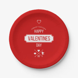 Valentijn Symbolen Valentijnsdag Papieren Borden Papieren Bordje