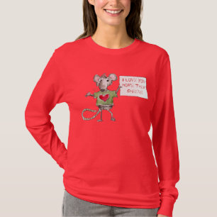 Valentijn T-shirt Cute Rat
