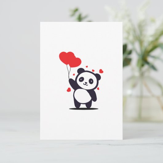 valentijn Taddy RSVP Kaartje (Staand voorkant)