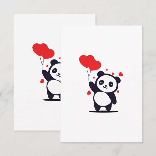 valentijn Taddy RSVP Kaartje (Voorkant / Achterkant)