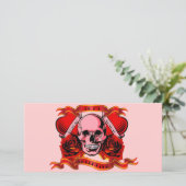 Valentijn Tattoo Feestdagenkaart (Staand voorkant)