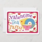 Valentijn Tea Party Kaart (Voorkant)