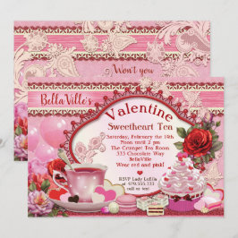 Valentijn Tea Party Uitnodigingen