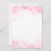 Valentijn tea party verjaardaguitnodiging kaart (Achterkant)