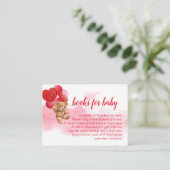 Valentijn Teddy Bear Books for Baby Kaart (Staand voorkant)