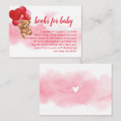 Valentijn Teddy Bear Books for Baby Kaart (Voorkant / Achterkant)