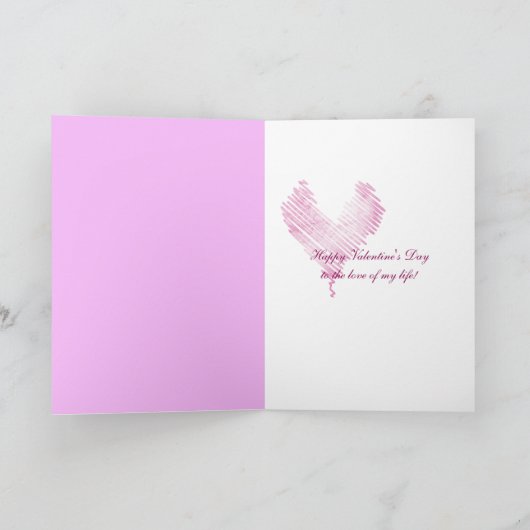 Valentijn Teddy Bear Feestdagen Kaart (Binnen)