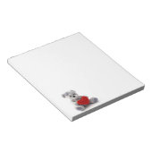 Valentijn Teddy Bear-laptop Notitieblok (Schuin)