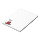 Valentijn Teddy Bear-laptop Notitieblok (Linkerzijde)