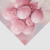 Valentijn teddybeer met roze ballonnen tissuepapier (Detail)