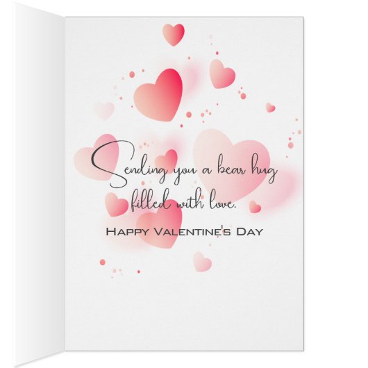 Valentijn teddybeer voor groot kleinzoon (Binnen (Rechts))