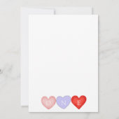 Valentijn thema 1e Verjaardag Kaart (Achterkant)