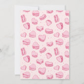 Valentijn thema Pink Hearts Verjaardagsfeest Bedankkaart (Achterkant)