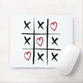 Valentijn Tic Tac Teen Harten Dag Muismat (Met muis)