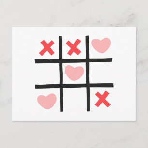 Valentijn Tic Tac Toe Briefkaart
