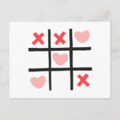 Valentijn Tic Tac Toe Briefkaart (Voorkant)