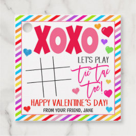 Valentijn Tic Tac Toe Gift Label
