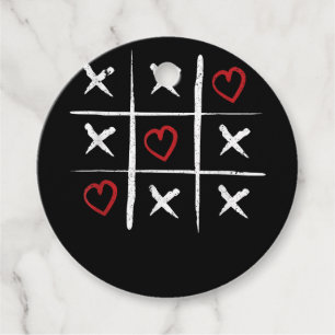 Valentijn Tic Tac Toe Hearts Valentijnsdag Valent Bedankjes Labels