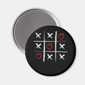 Valentijn Tic Tac Toe Hearts Valentijnsdag Valent Magneet (Voorkant / Achterkant)