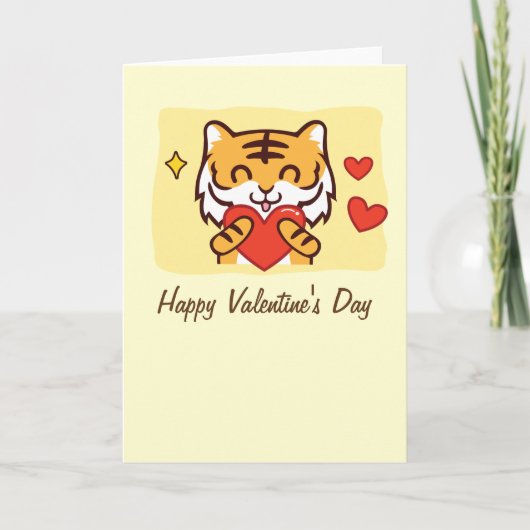 Valentijn Tijger Kaart (Voorkant)