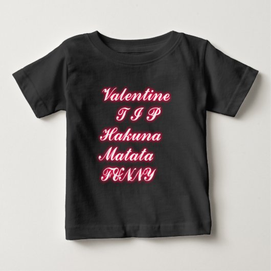 Valentijn Tip: Hakuna Matata Grappige Tekst Kunst  (Voorkant)