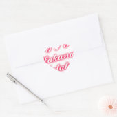 Valentijn Tip: Hakuna Matata Grappige Tekst Kunst Hart Sticker (Envelop)