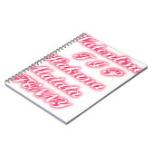 Valentijn Tip: Hakuna Matata Grappige Tekst Kunst  Notitieboek (Linkerzijde)