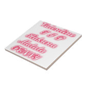 Valentijn Tip: Hakuna Matata Grappige Tekst Kunst  Tegeltje (Zijkant)