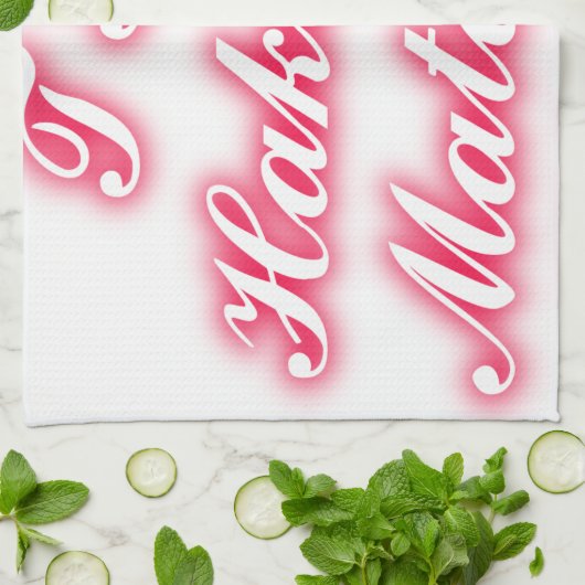 Valentijn Tip: Hakuna Matata Grappige Tekst Kunst  Theedoek (Gevouwen)