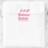 Valentijn Tip: Hakuna Matata Grappige Tekst Kunst  Vierkante Sticker (Tas)