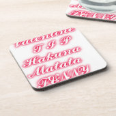 Valentijn tip hakunamatata grappige romantische kl bier onderzetter (Linkerzijde)