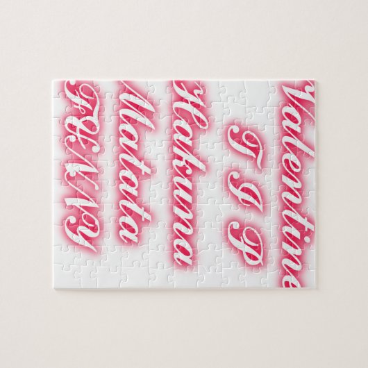 Valentijn tip hakunamatata grappige romantische kl legpuzzel (Horizontaal)