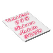 Valentijn tip hakunamatata grappige romantische kl notitieblok (Schuin)