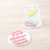 Valentijn tip hakunamatata grappige romantische kl zandsteen onderzetter (Zijkant)